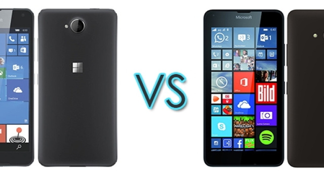 Microsoft: Lumia 650 vs Lumia 640