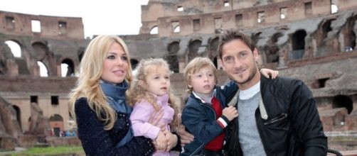 La famiglia Totti prima dell'arrivo di Isabel