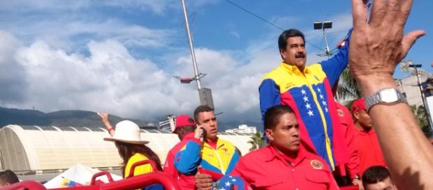 Presidente Nicolás Maduro en el cierre de campaña. Presidente Nicolás Maduro en el cierre de campaña.