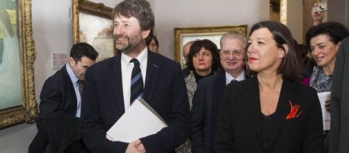 Il ministro Franceschini con Patrizia Asproni