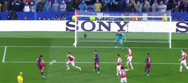 Luis Suárez marcó el segundo gol de los azulgranas Luis Suárez marcó el segundo gol de los azulgranas