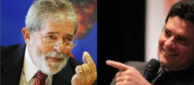 Luiz Inácio Lula da Silva e o juiz federal Sérgio Moro. Luiz Inácio Lula da Silva e o juiz federal Sérgio Moro.