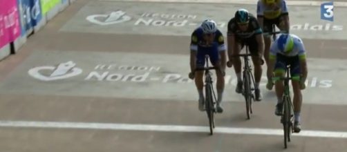 Lo sprint di Matthew Hayman su Boonen