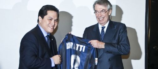 Massimo Moratti con l'imprenditore Indonesiano Erick Thohir