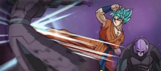Goku derrota a Hit con su nueva tecnica Goku derrota a Hit con su nueva tecnica