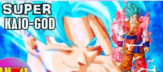 Una mezcla entre el kaioken y el ssj dios, un nuevo poder, el super kaio god Una mezcla entre el kaioken y el ssj dios, un nuevo poder, el super kaio god