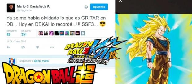 Imagen del mensaje de Mario Castañeda sobre el doblaje de la serie Imagen del mensaje de Mario Castañeda sobre el doblaje de la serie