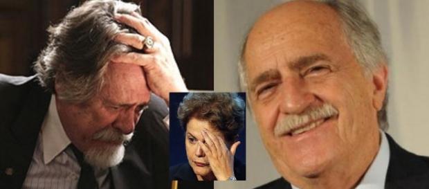 José de Abreu e Ary Fontoura - Foto/Montagem José de Abreu e Ary Fontoura - Foto/Montagem