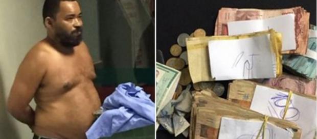 Homem é preso com R$ 16 mil em espécie Homem é preso com R$ 16 mil em espécie
