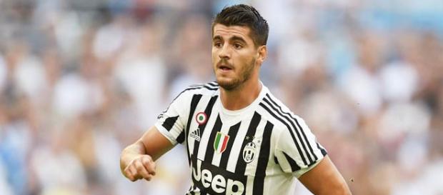 Álvaro Morata disputando un partido con la Juventus Álvaro Morata disputando un partido con la Juventus