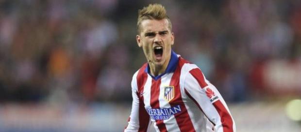 Griezmann celabrando un gol con el Atlético de Madrid Griezmann celabrando un gol con el Atlético de Madrid