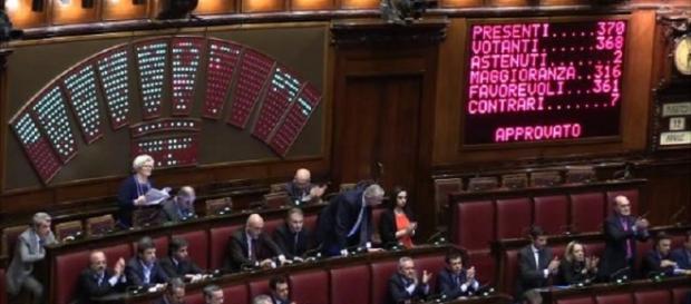 L'esito della votazione alla Camera del ddl Boschi L'esito della votazione alla Camera del ddl Boschi