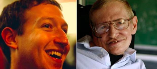 La strana coppia Stephen Hawking-Mark Zuckerberg La strana coppia Stephen Hawking-Mark Zuckerberg