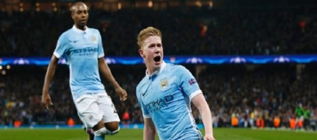 O herói da partida o belga De Bruyne O herói da partida o belga De Bruyne