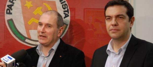 Riforma pensioni, Paolo Ferrero e Alexīs Tsipras Riforma pensioni, Paolo Ferrero e Alexīs Tsipras