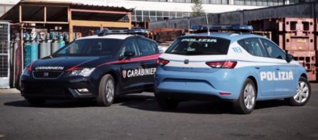 auto polizia e carabinieri in servizio auto polizia e carabinieri in servizio