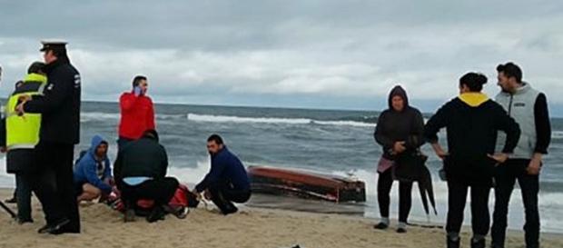 Corpos dos pescadores deram à costa pouco depois Corpos dos pescadores deram à costa pouco depois