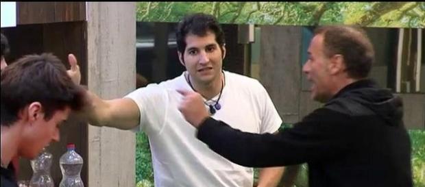 Los dos protagonistas de la pelea Los dos protagonistas de la pelea