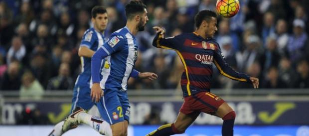 Neymar Jr en el partido de Copa del Rey frente al Español Neymar Jr en el partido de Copa del Rey frente al Español