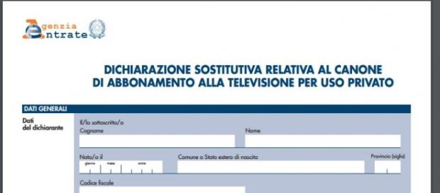modello per non pagare il canone rai modello per non pagare il canone rai