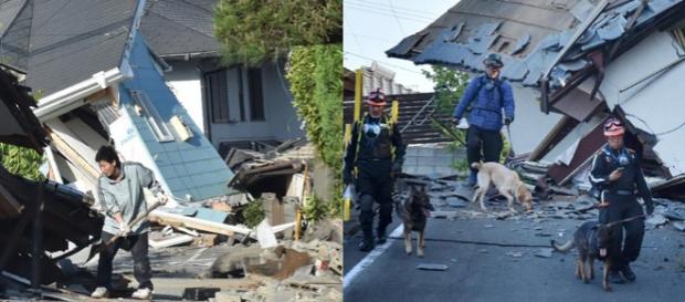 Se caută supraviețuitori după cutremurele catastrofale din Japonia - Aprilie 2016 Se caută supraviețuitori după cutremurele catastrofale din Japonia - Aprilie 2016