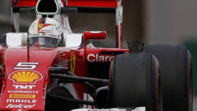 Sebastian Vettel deluso per il quarto posto in griglia.