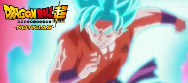 Goku con su nueva tecnica luchando contra Hit Goku con su nueva tecnica luchando contra Hit