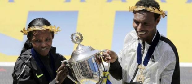 Etíopes dominaron el Maratón de Boston 2016 Etíopes dominaron el Maratón de Boston 2016