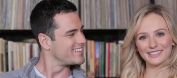 Lauren Bushnell and Ben Higgins from a YouTube interview Lauren Bushnell and Ben Higgins from a YouTube interview