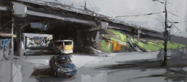 Obra "Rua Bulhões Marcial, Parada de Lucas", de Eduardo Ventura Obra "Rua Bulhões Marcial, Parada de Lucas", de Eduardo Ventura