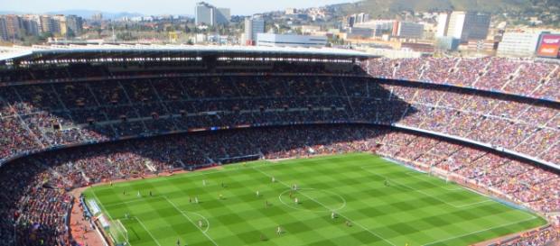 Partido de la Liga BBVA en el Camp Nou Partido de la Liga BBVA en el Camp Nou