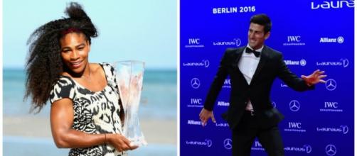 El serbio Novak Djokovic y la estadounidense Serena Williams recibieron el premio Laureus