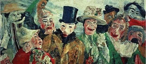 "A Intriga", de James Ensor (1890) - Fantasmagorias que nos assombram depois do assombroso golpe televisionado "A Intriga", de James Ensor (1890) - Fantasmagorias que nos assombram depois do assombroso golpe televisionado