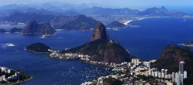 Imagem panorâmica da Baía de Guanabara Imagem panorâmica da Baía de Guanabara