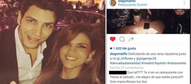 Ylenia y Diego Matamoros, pillados en un restaurante madrileño Ylenia y Diego Matamoros, pillados en un restaurante madrileño