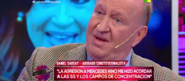 Daniel Sabsay durante la entrevista en Intratables Daniel Sabsay durante la entrevista en Intratables