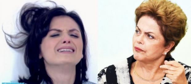 Monica Iozzi e Dilma - Foto/Montagem Monica Iozzi e Dilma - Foto/Montagem
