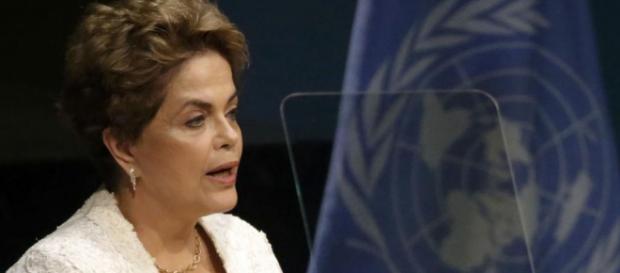Dilma discursando na Assembleia da ONU Dilma discursando na Assembleia da ONU