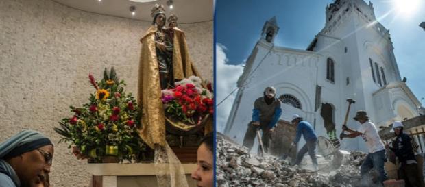 Miracol în Ecuador după ce statuia Fecioarei Maria a rămas neatinsă în urma cutremurului - Surse foto ”The New York Times” Miracol în Ecuador după ce statuia Fecioarei Maria a rămas neatinsă în urma cutremurului - Surse foto ”The New York Times”