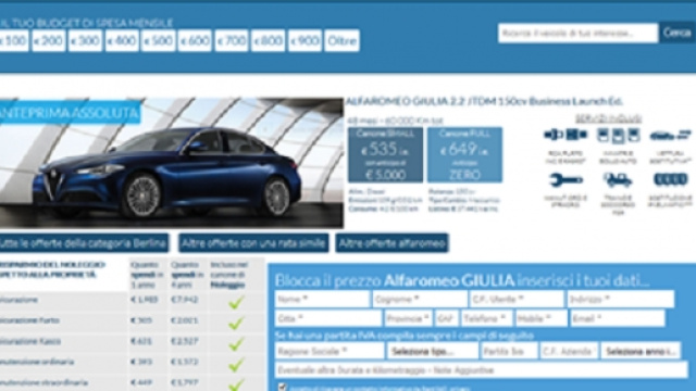 Alfa Romeo Giulia 2.2 jtdm 150 cv Business Launch Edition a 37.441 Euro iva inclusa