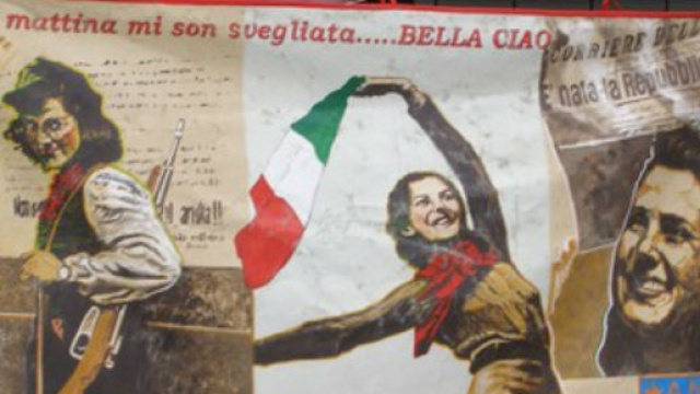 Un immagine simbolo delle donne e la Resistenza