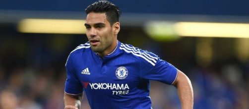 Radamel Falcao con la maglia del Chelsea