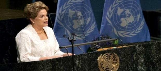 Dilma em pronunciamento na ONU Dilma em pronunciamento na ONU