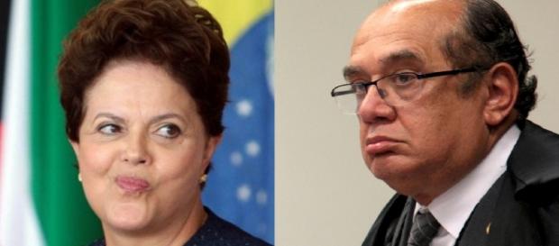 Dilma Rousseff e Gilmar Mendes - Foto/Montagem Dilma Rousseff e Gilmar Mendes - Foto/Montagem