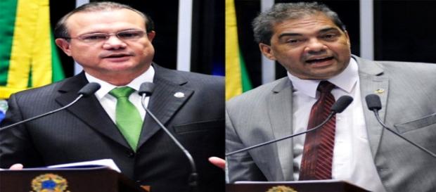 Os senadores Wellington Fagundes e Hélio José Os senadores Wellington Fagundes e Hélio José