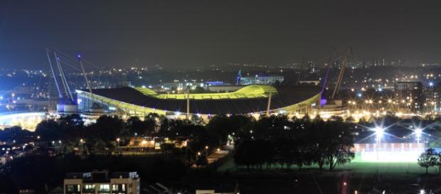 O Etihad é um dos palcos das meias-finais da Champions League O Etihad é um dos palcos das meias-finais da Champions League