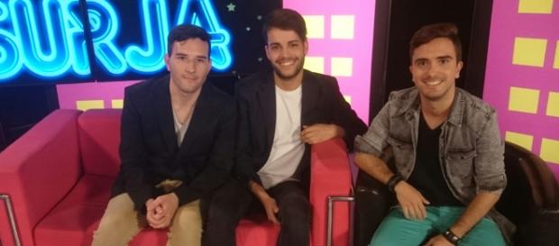 Actores y director juntos en el programa Y lo que surja Actores y director juntos en el programa Y lo que surja
