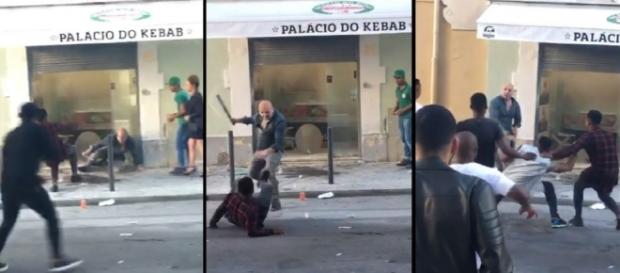 Jovens e proprietário de restaurante envolvidos em luta - Cais do Sodré Jovens e proprietário de restaurante envolvidos em luta - Cais do Sodré