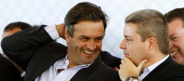 Aécio e Anastasia demonstram afinidade Aécio e Anastasia demonstram afinidade