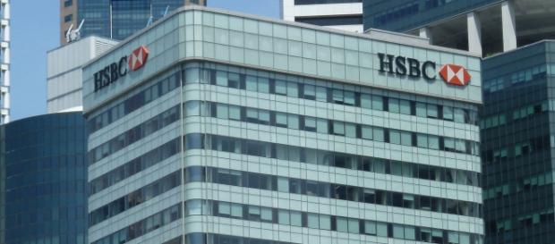 Banco HSBC en el centro de finanzas de Suiza Banco HSBC en el centro de finanzas de Suiza
